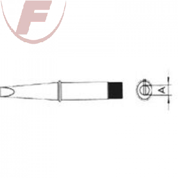 CT5 A7, meißelförmig 1,6 mm 370° für Weller W 61C - Lötspitze